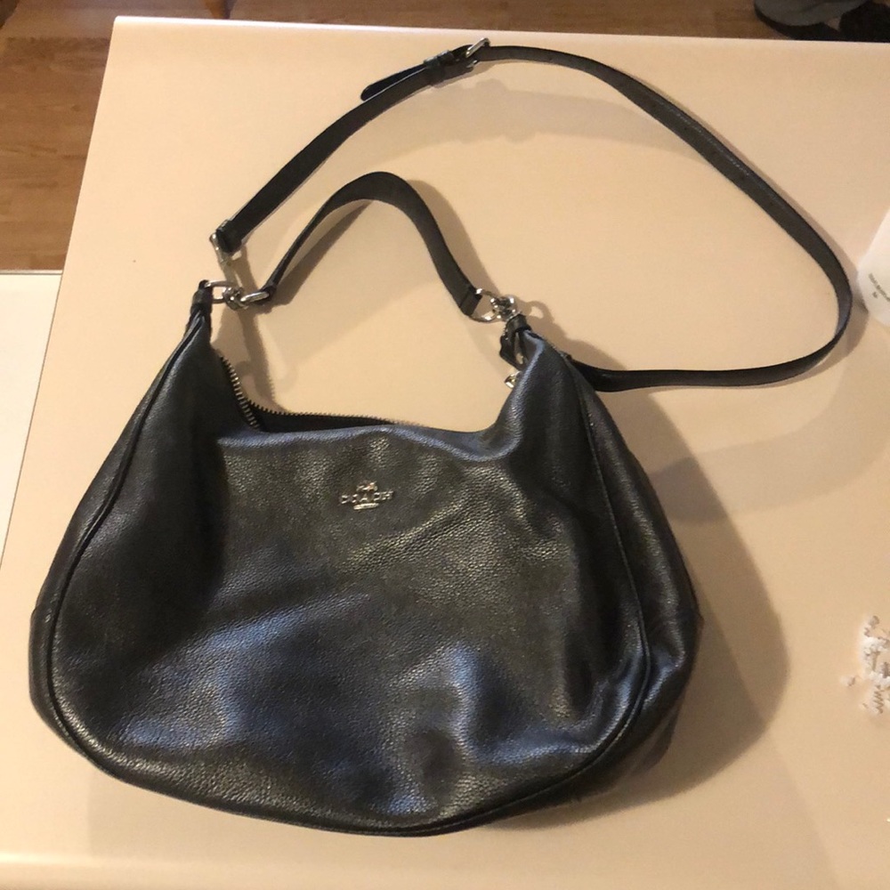 Authentic Gunmetal Gray satchel/cross body